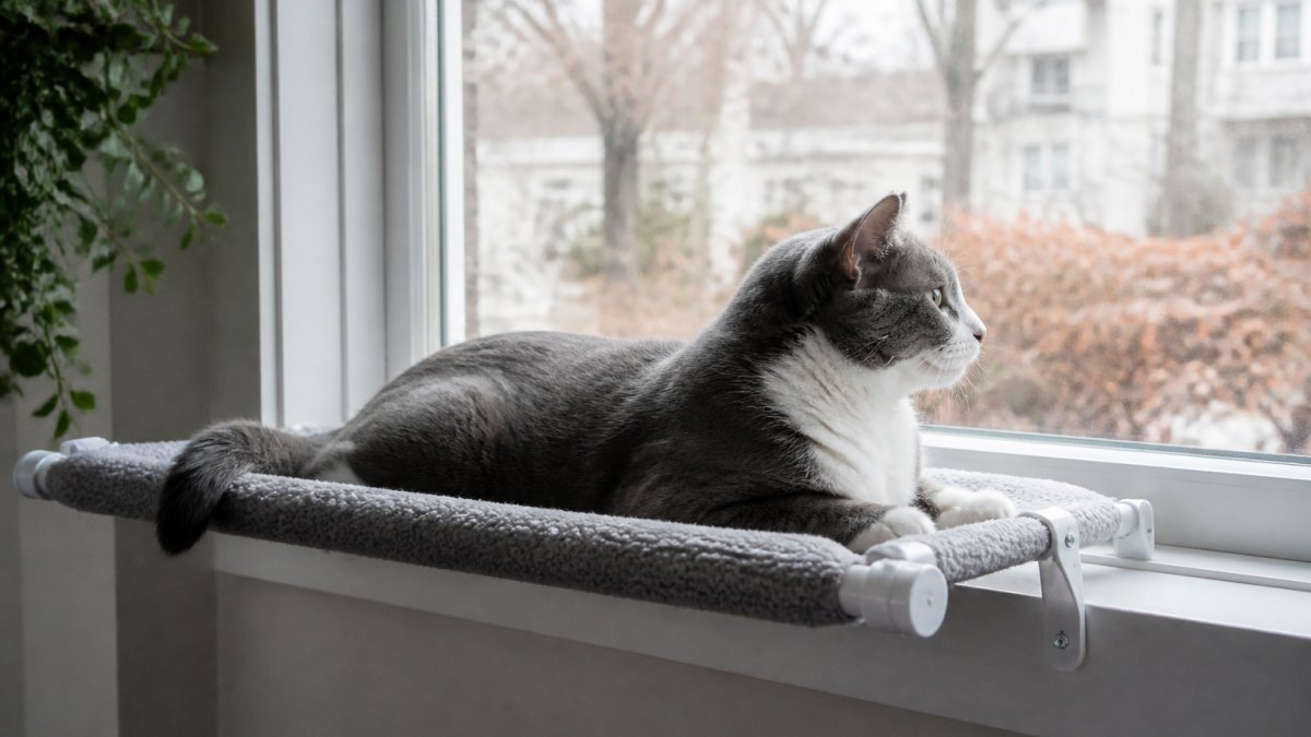 Choose a Cat Hammock for Narrow Windowsills