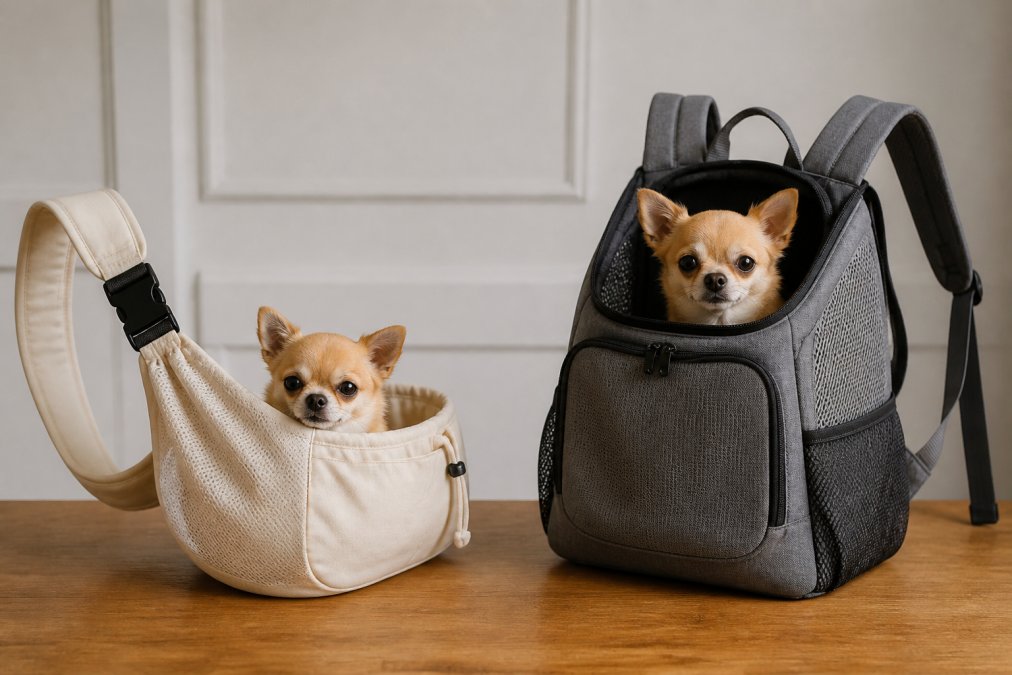 Crossbody Sling vs Front Backpack for Small Dogs