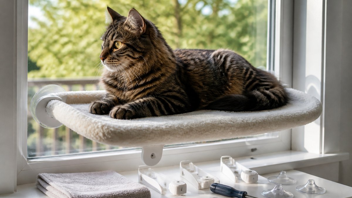 DIY Cat Window Perch Ideas for Renters: No-Drill Guide