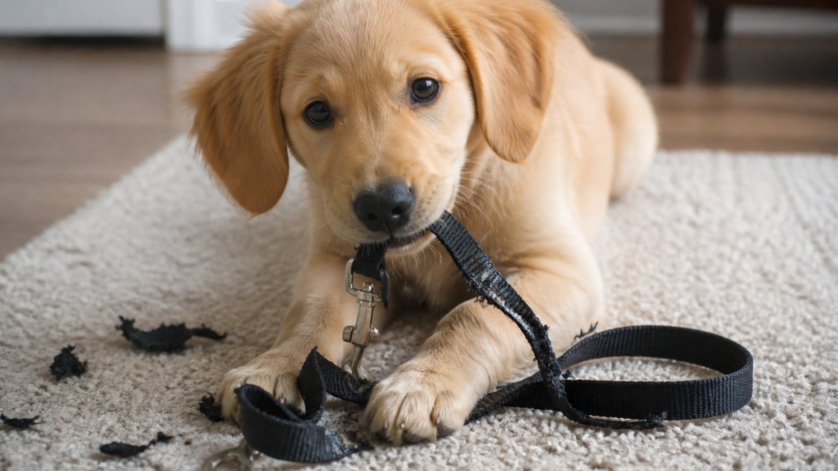 How to Stop a Dog From Chewing the Leash