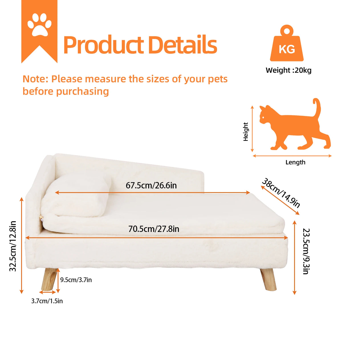 Proud Pet Shop Waterproof Pet Sofa